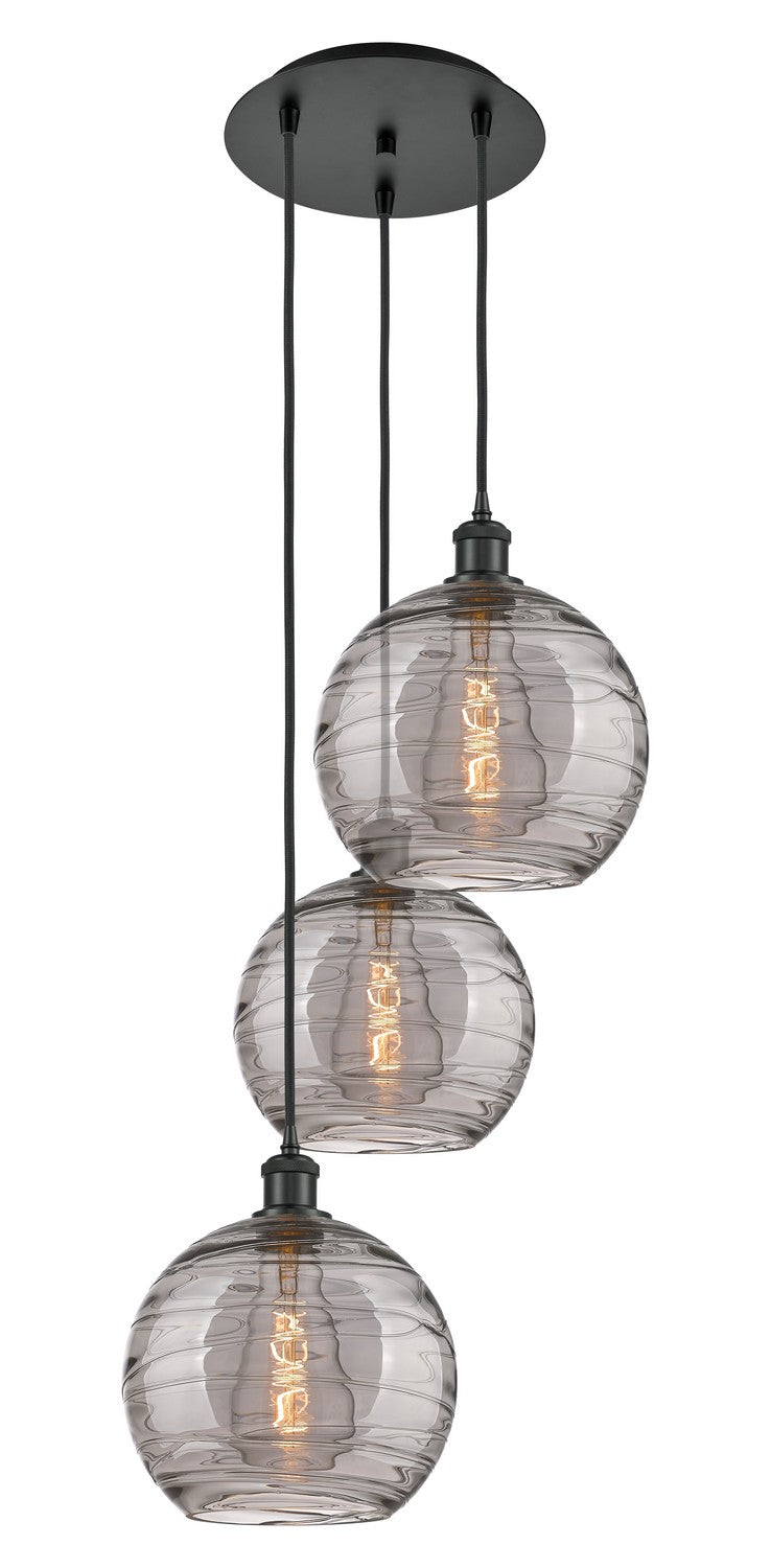 Innovations Ballston 113B-3P-BK-G1213-10SM Pendant Light - Matte Black