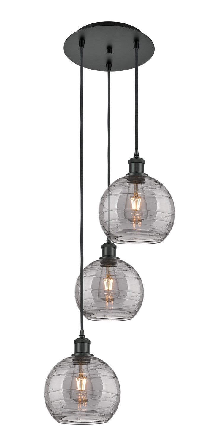 Innovations Ballston 113B-3P-BK-G1213-8SM Pendant Light - Matte Black