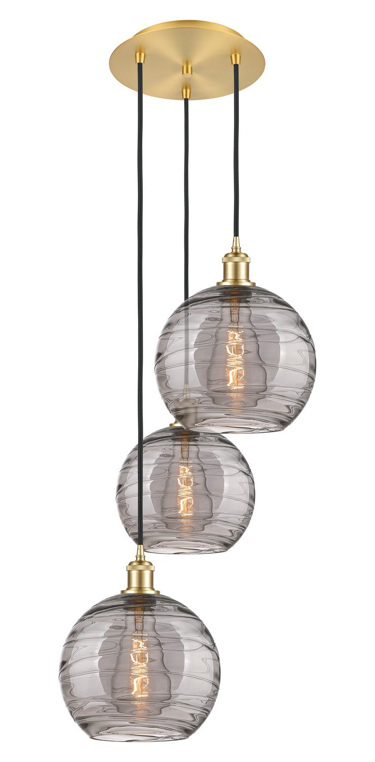 Innovations Ballston 113B-3P-SG-G1213-10SM Pendant Light - Satin Gold