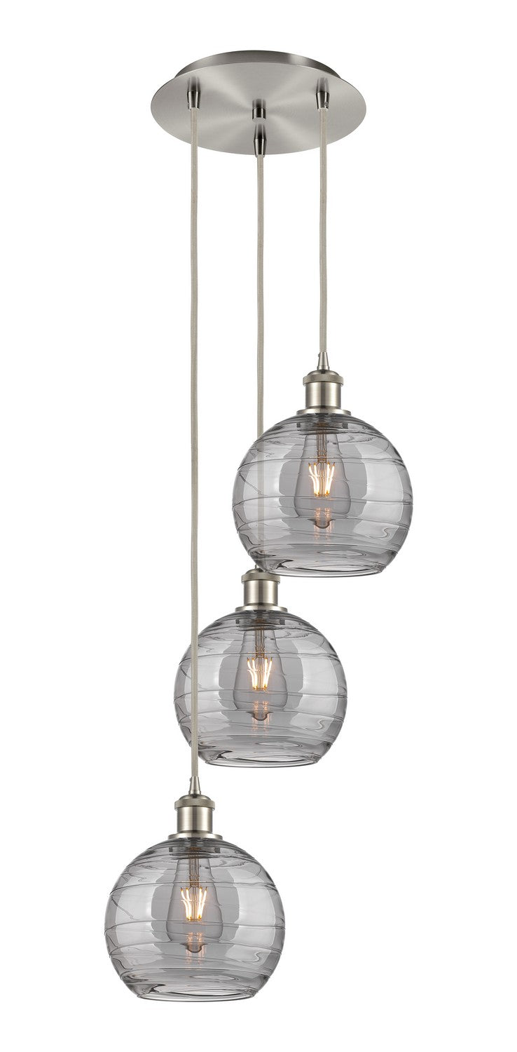 Innovations Ballston 113B-3P-SN-G1213-8SM Pendant Light - Brushed Satin Nickel