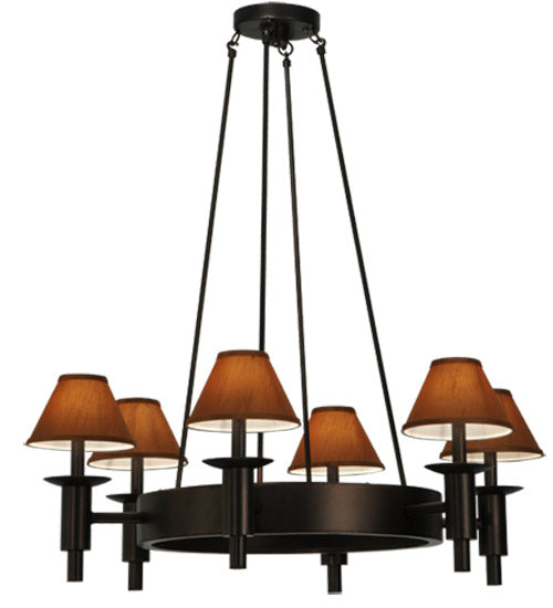 Meyda Tiffany Calais 136453 Chandelier Light - Mahogany Bronze