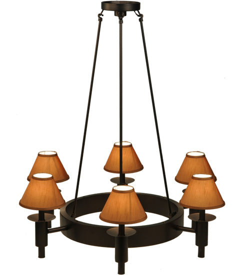 Meyda Tiffany Calais 136453 Chandelier Light - Mahogany Bronze