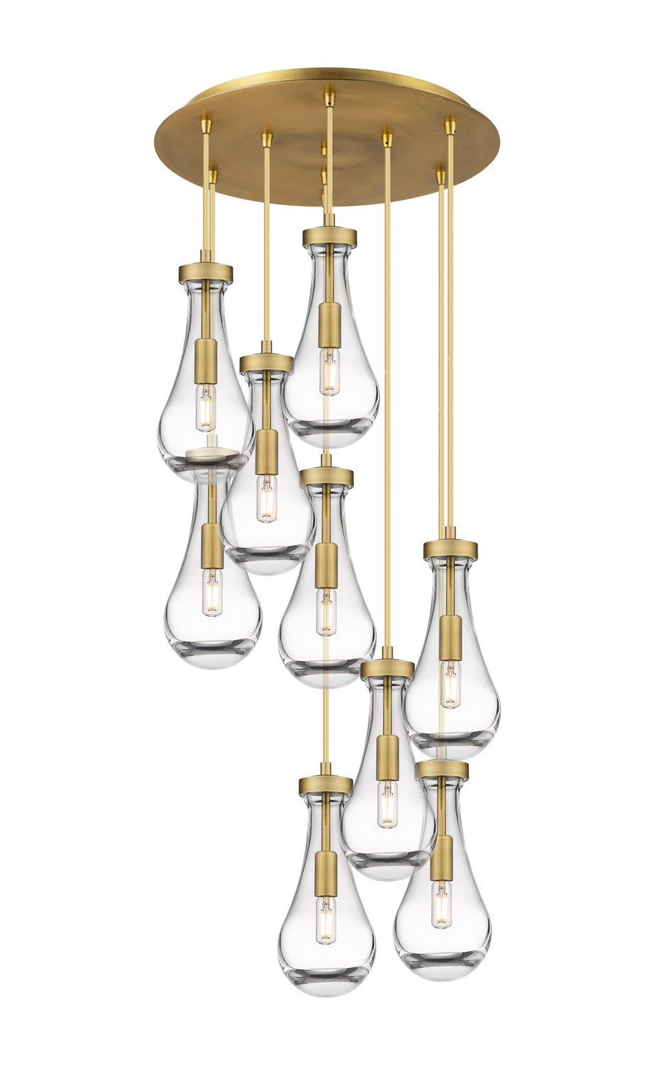 Innovations Downtown Urban 119-451-1P-BB-G451-5CL Pendant Light - Brushed Brass