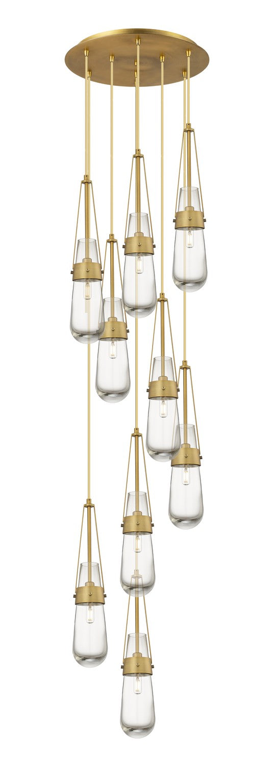 Innovations Downtown Urban 119-452-1P-BB-G452-4CL Pendant Light - Brushed Brass