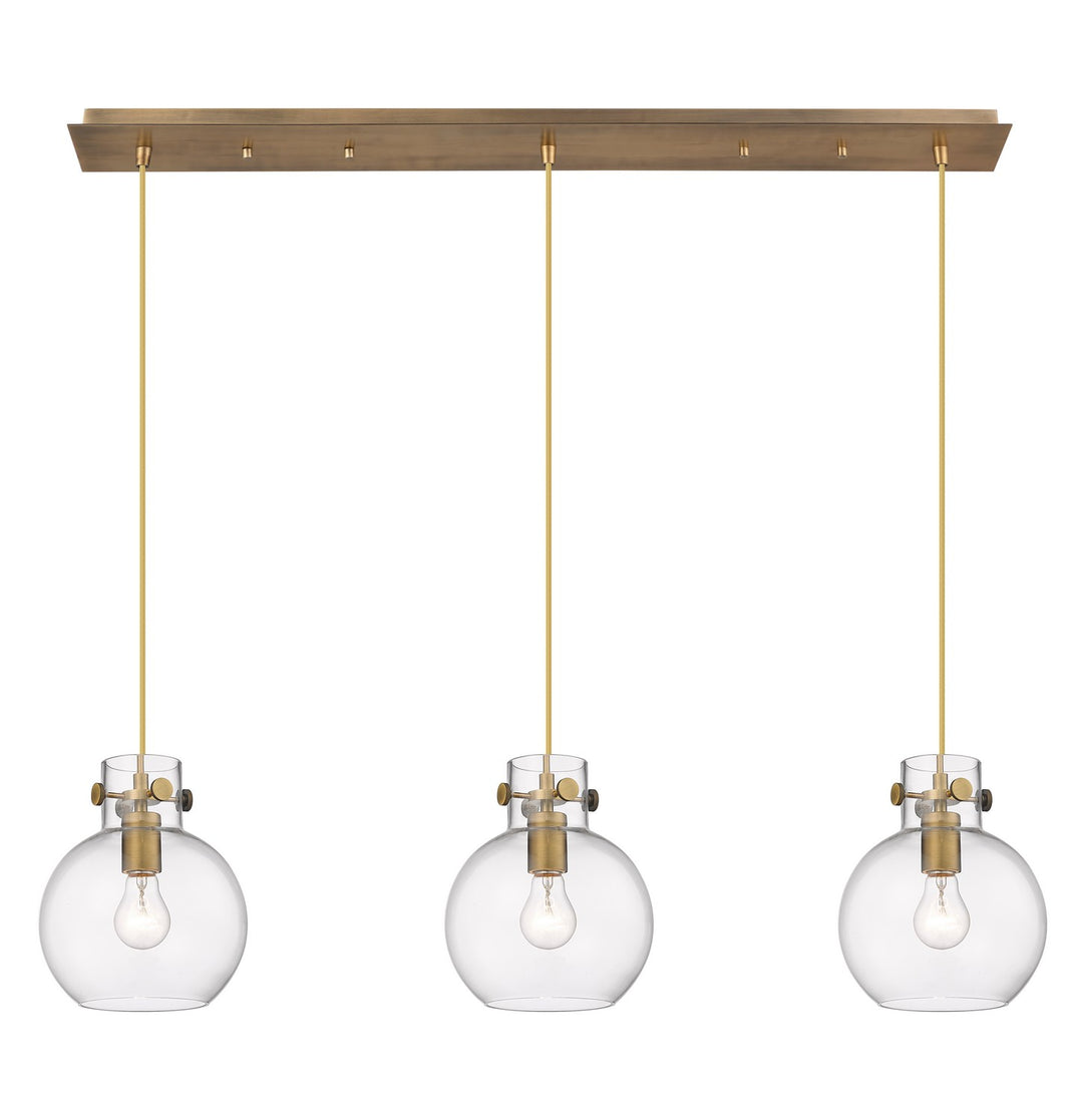 Innovations Downtown Urban 123-410-1PS-BB-G410-8CL Pendant Light - Brushed Brass