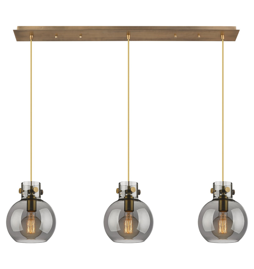 Innovations Newton 123-410-1PS-BB-G410-8SM Pendant Light - Brushed Brass