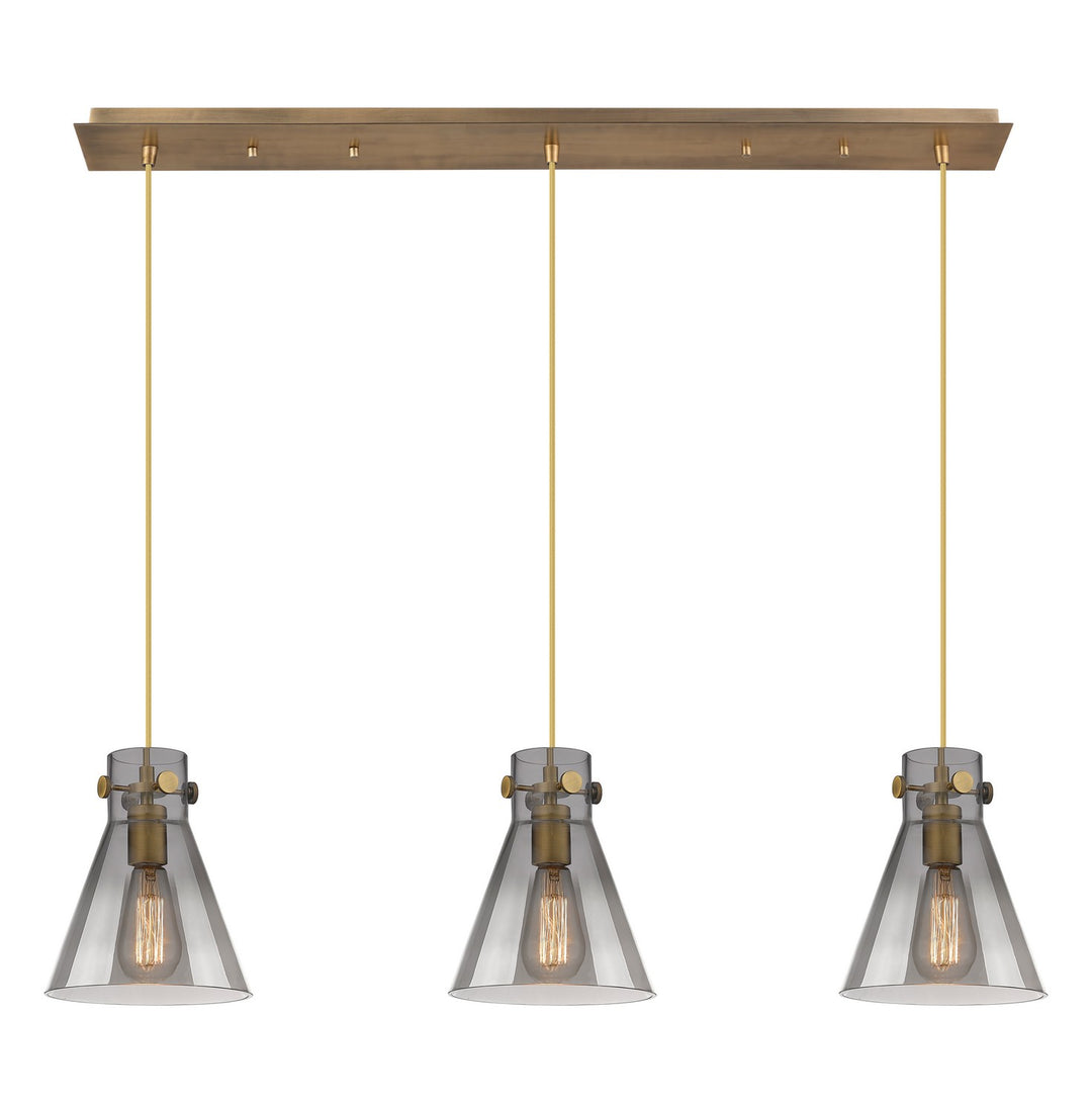 Innovations Downtown Urban 123-410-1PS-BB-G411-8SM Pendant Light - Brushed Brass