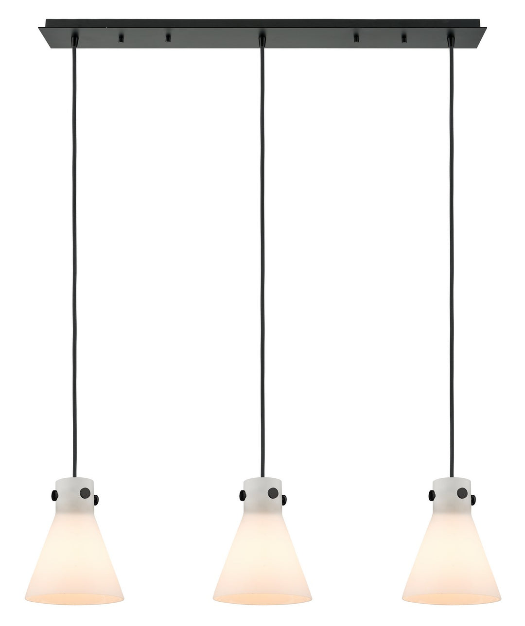 Innovations Downtown Urban 123-410-1PS-BK-G411-8WH Pendant Light - Matte Black