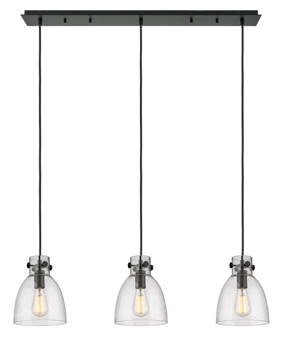 Innovations Downtown Urban 123-410-1PS-BK-G412-8SDY Pendant Light - Matte Black