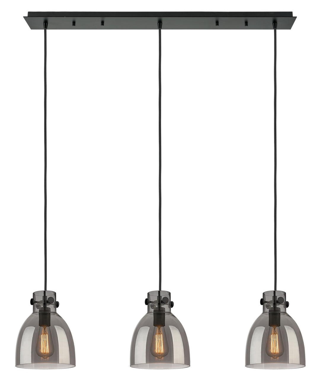 Innovations Downtown Urban 123-410-1PS-BK-G412-8SM Pendant Light - Matte Black