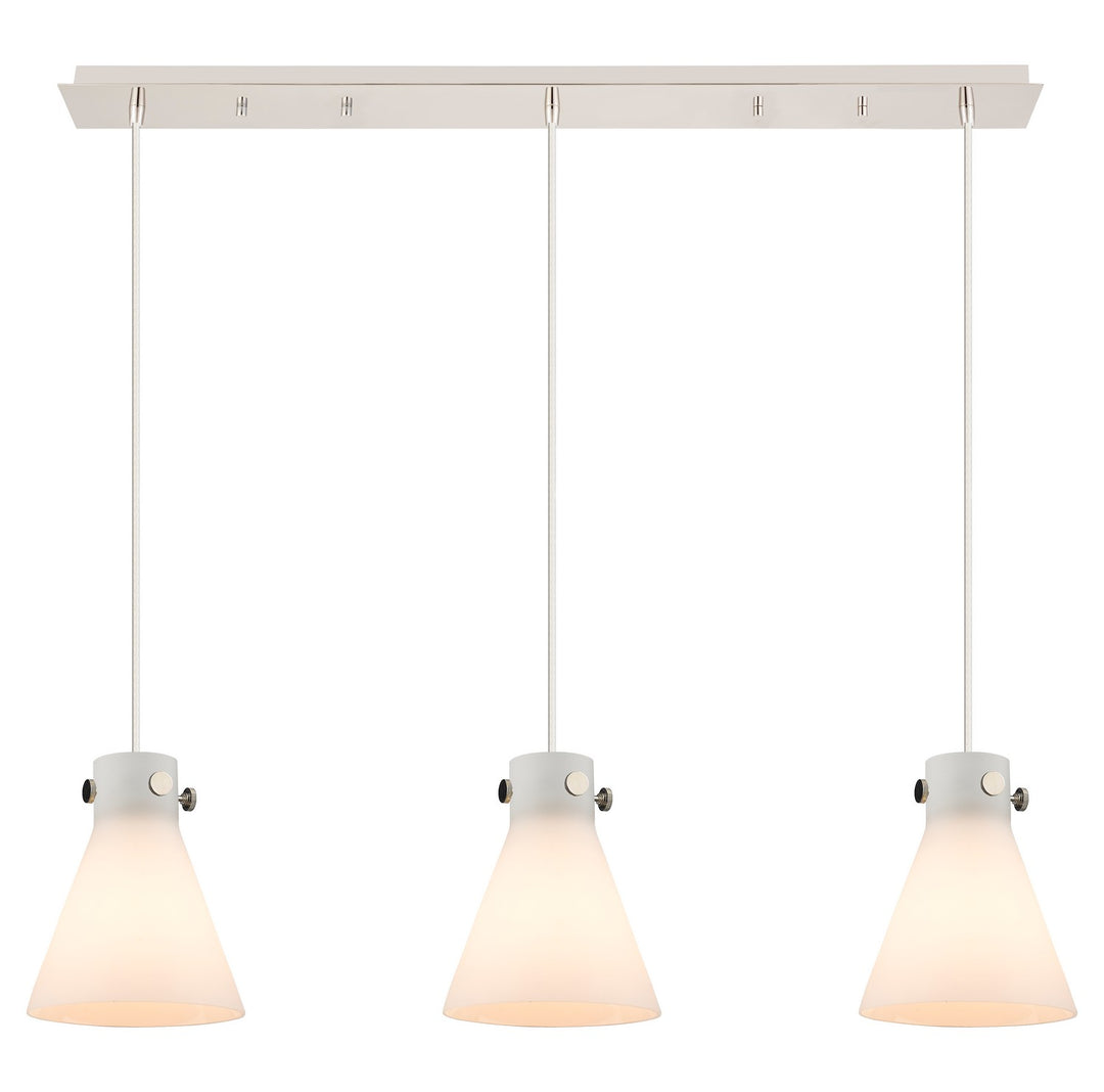 Innovations Downtown Urban 123-410-1PS-PN-G411-8WH Pendant Light - Polished Nickel