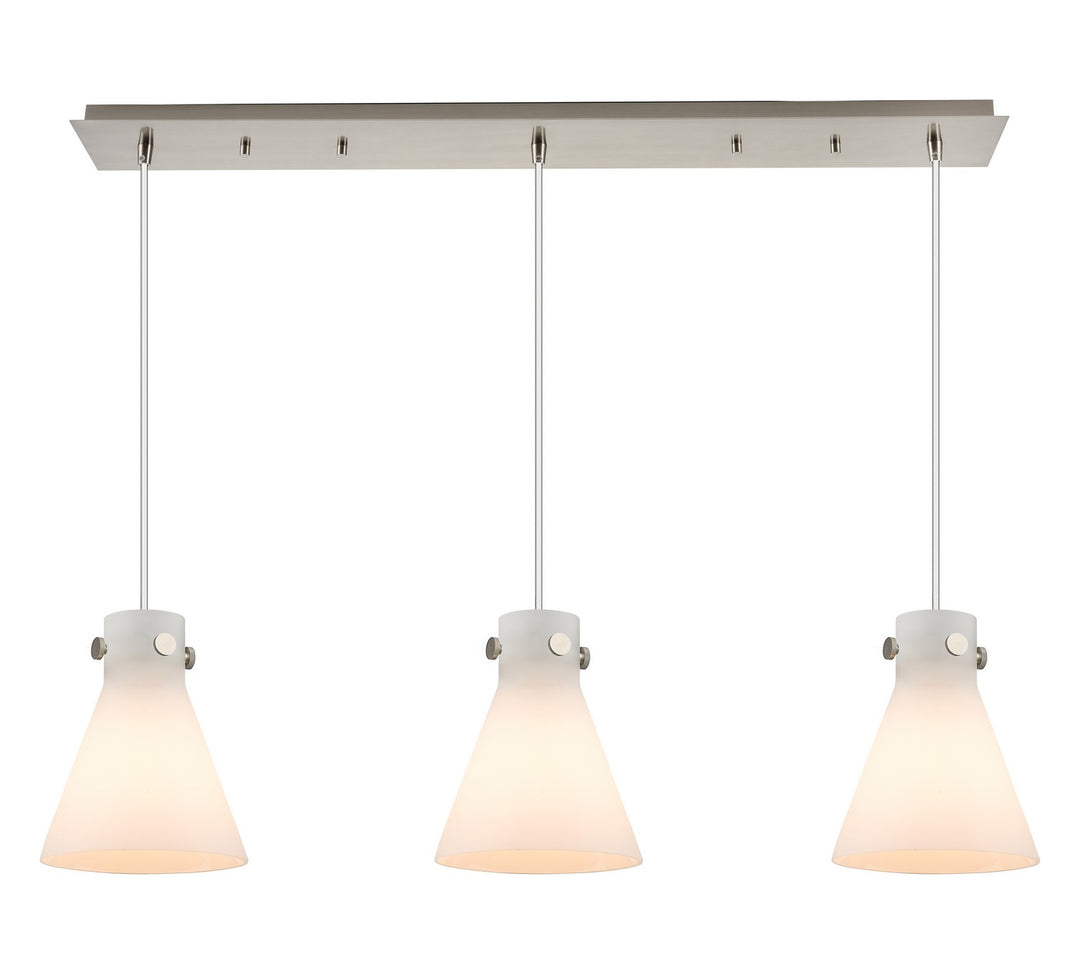 Innovations Downtown Urban 123-410-1PS-SN-G411-8WH Pendant Light - Brushed Satin Nickel