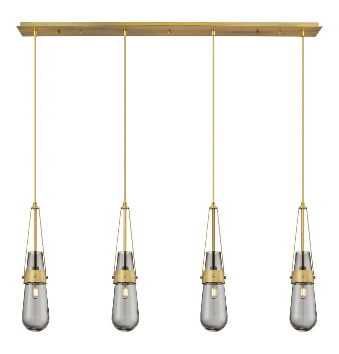 Innovations Downtown Urban 124-452-1P-BB-G452-4SM Pendant Light - Brushed Brass