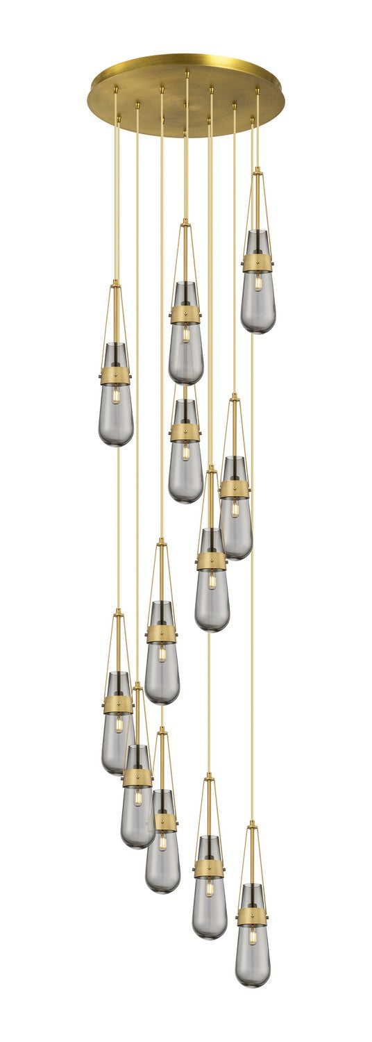 Innovations Downtown Urban 126-452-1P-BB-G452-4SM Pendant Light - Brushed Brass