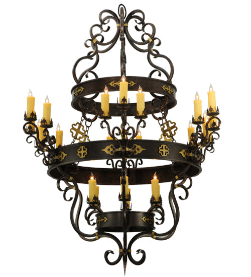 Meyda Tiffany Santino 136480 Chandelier Light - Mahogany Bronze