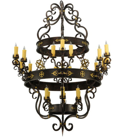 Meyda Tiffany Santino 136480 Chandelier Light - Mahogany Bronze