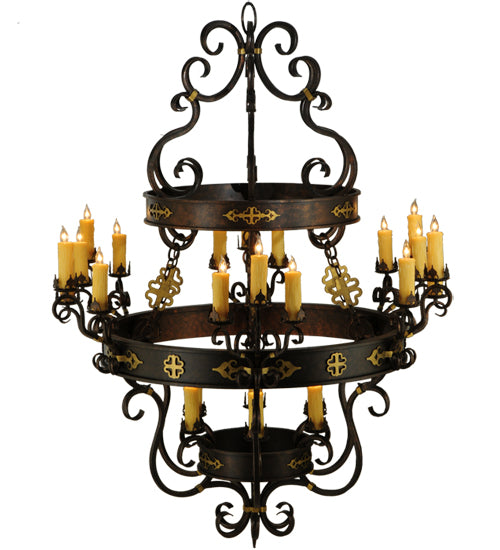 Meyda Tiffany Santino 136480 Chandelier Light - Mahogany Bronze