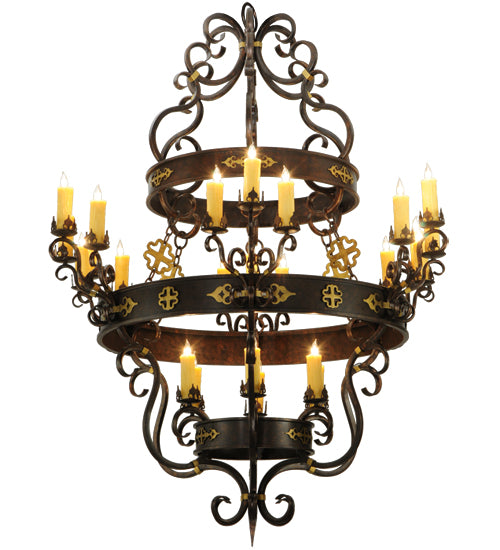 Meyda Tiffany Santino 136480 Chandelier Light - Mahogany Bronze