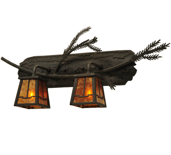 Meyda Tiffany Pine Branch 136511 Bath Vanity Light 25 in. wide - Custom