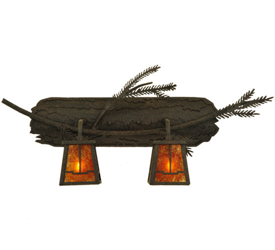Meyda Tiffany Pine Branch 136511 Bath Vanity Light 25 in. wide - Custom