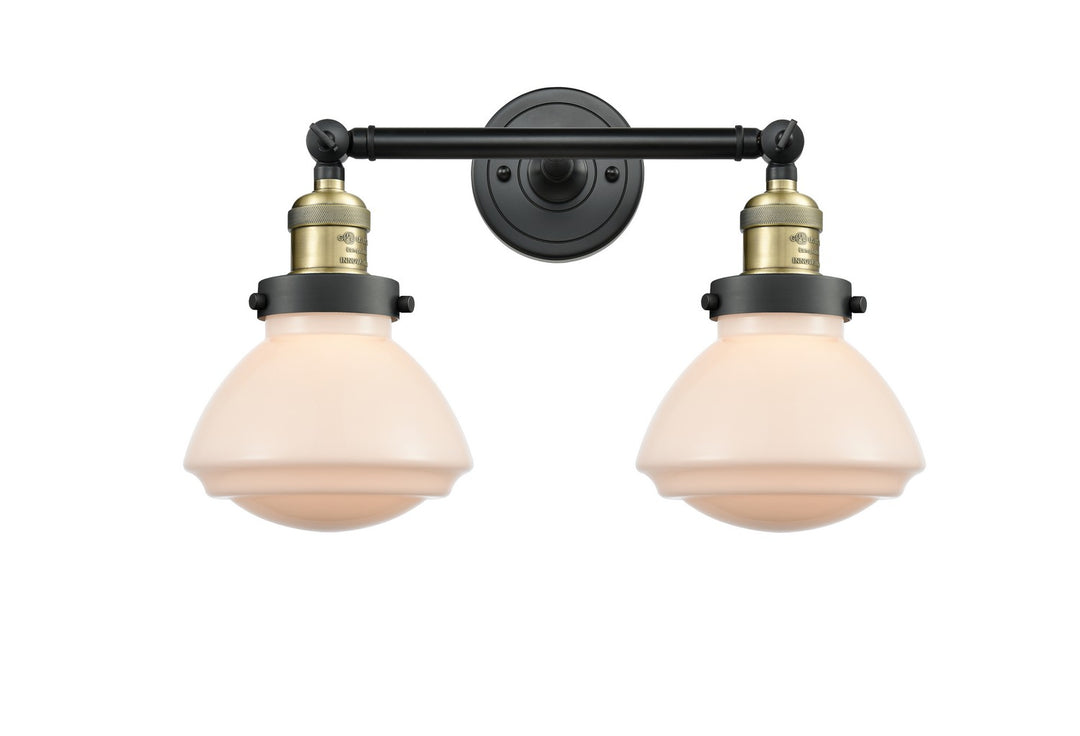 Innovations Franklin Restoration 208-BAB-G321-LED Bath Vanity Light 18 in. wide - Black Antique Brass