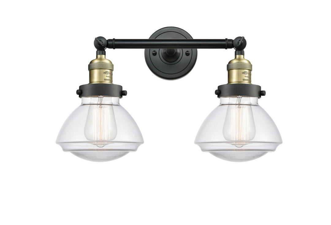 Innovations Franklin Restoration 208-BAB-G322-LED Bath Vanity Light 18 in. wide - Black Antique Brass