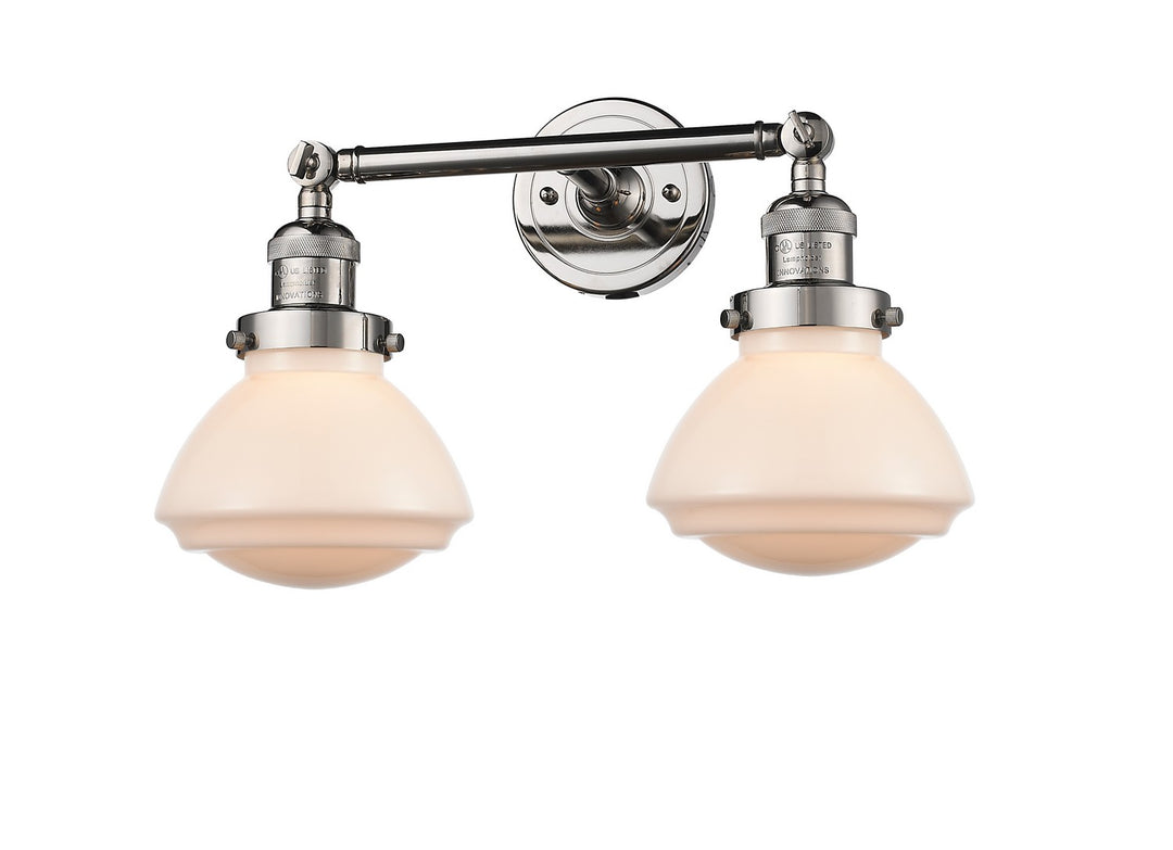 Innovations Franklin Restoration 208-PN-G321-LED Bath Vanity Light 18 in. wide - Polished Nickel