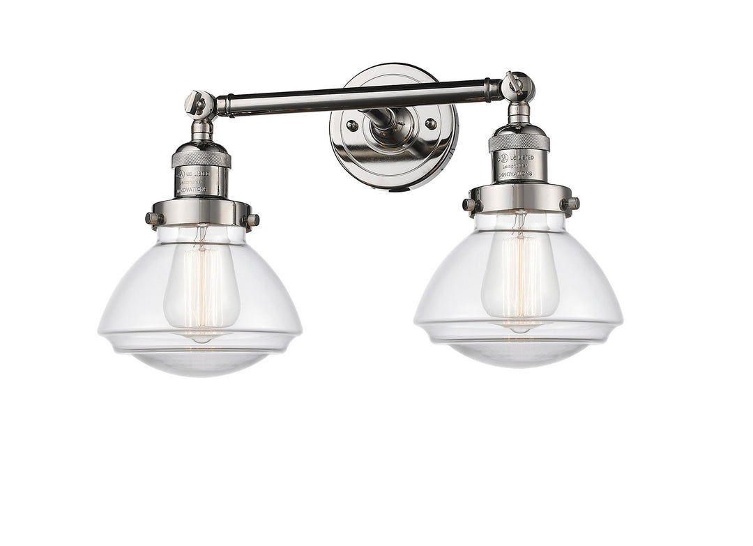Innovations Franklin Restoration 208-PN-G322-LED Bath Vanity Light 18 in. wide - Polished Nickel