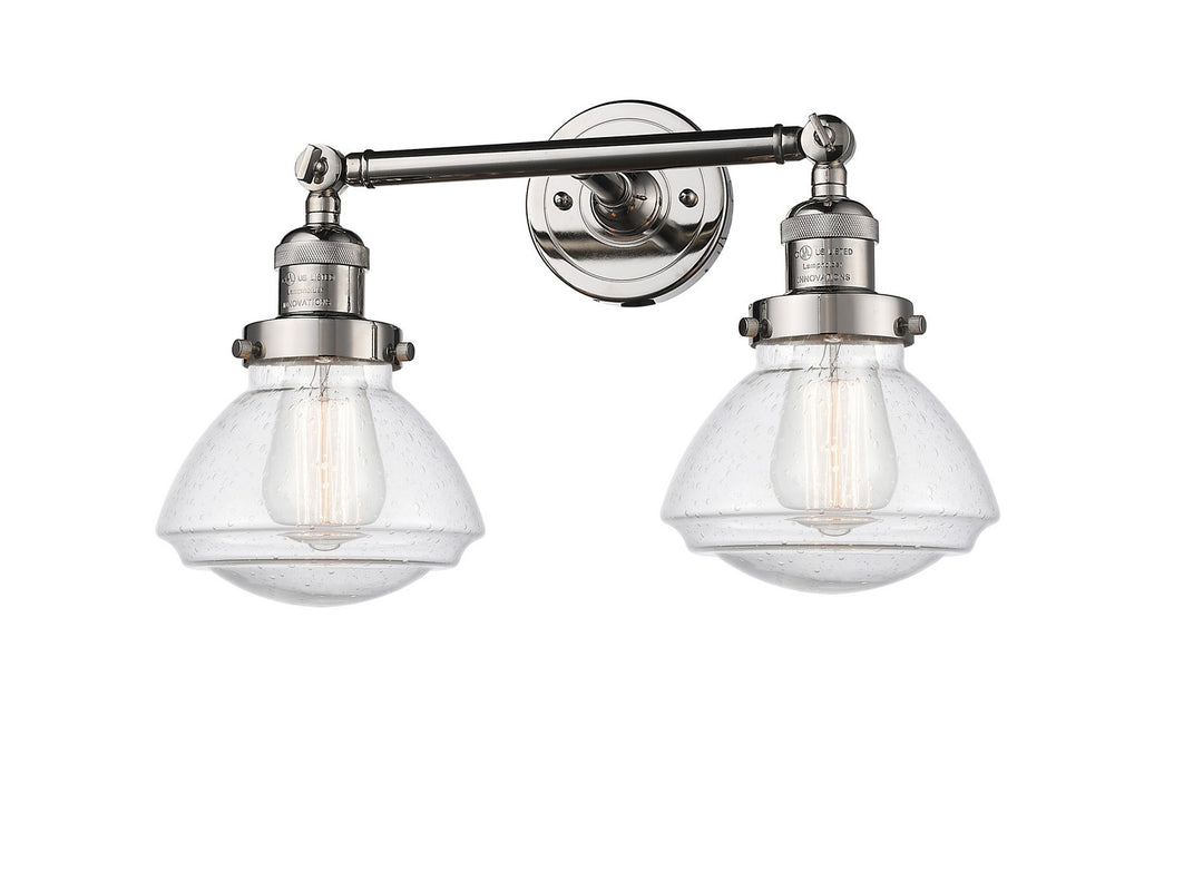 Innovations Franklin Restoration 208-PN-G324-LED Bath Vanity Light 18 in. wide - Polished Nickel