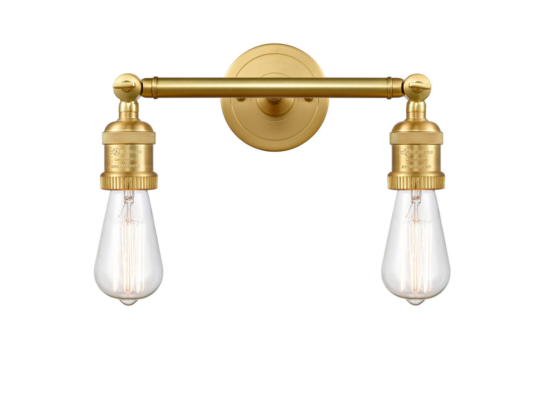 Innovations Franklin Restoration 208-SG Bath Vanity Light 11 in. wide - Satin Gold