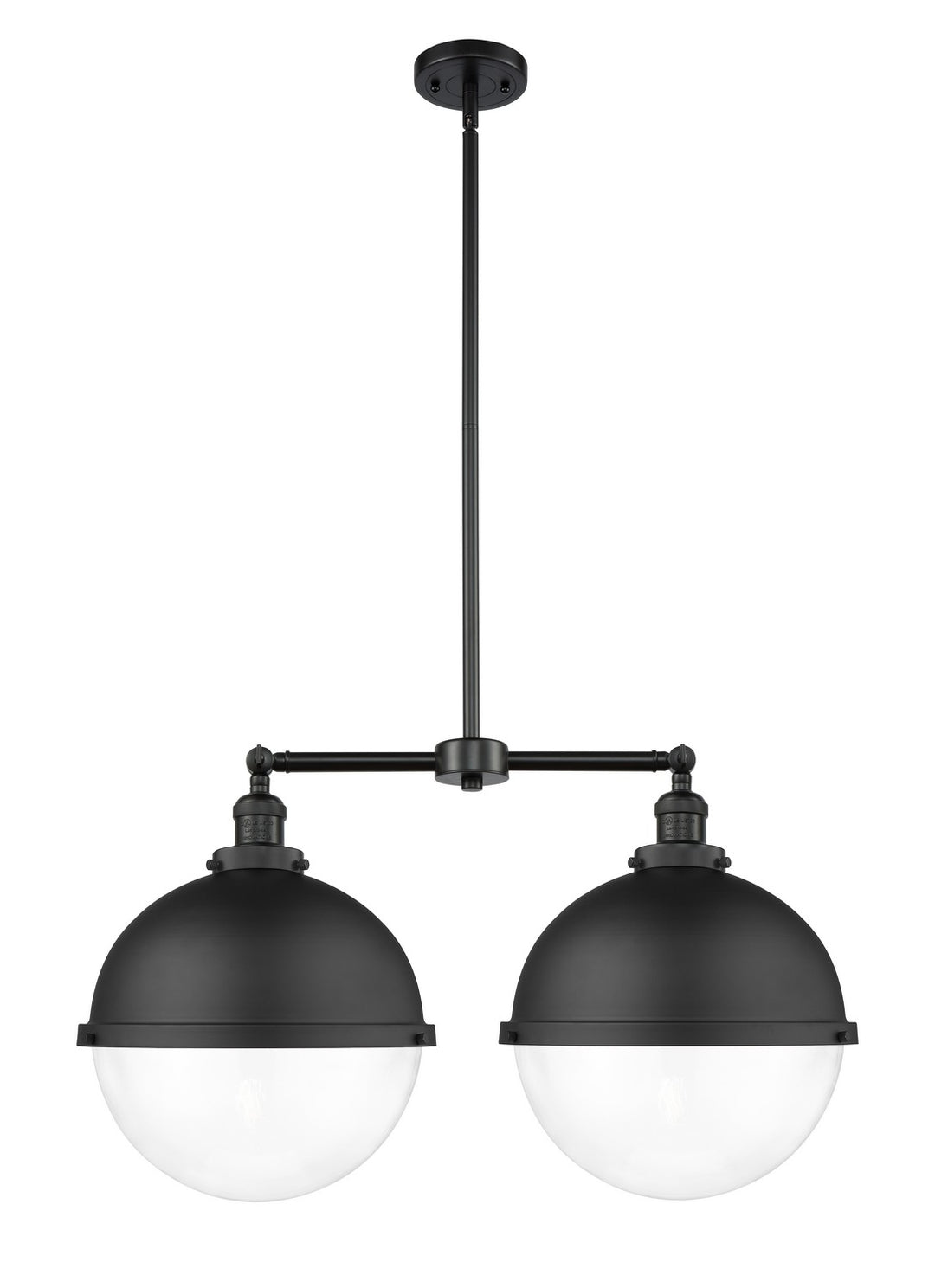 Innovations Franklin Restoration 209-BK-HFS-122-BK-LED Chandelier Light - Matte Black