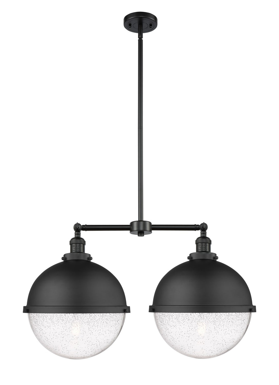 Innovations Franklin Restoration 209-BK-HFS-124-BK-LED Chandelier Light - Matte Black