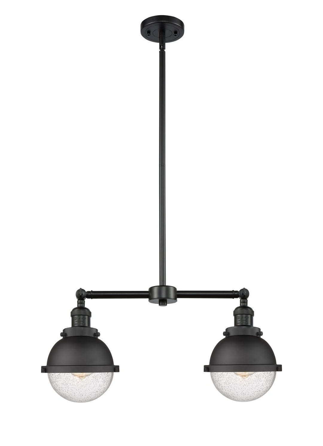 Innovations Franklin Restoration 209-BK-HFS-64-BK-LED Chandelier Light - Matte Black