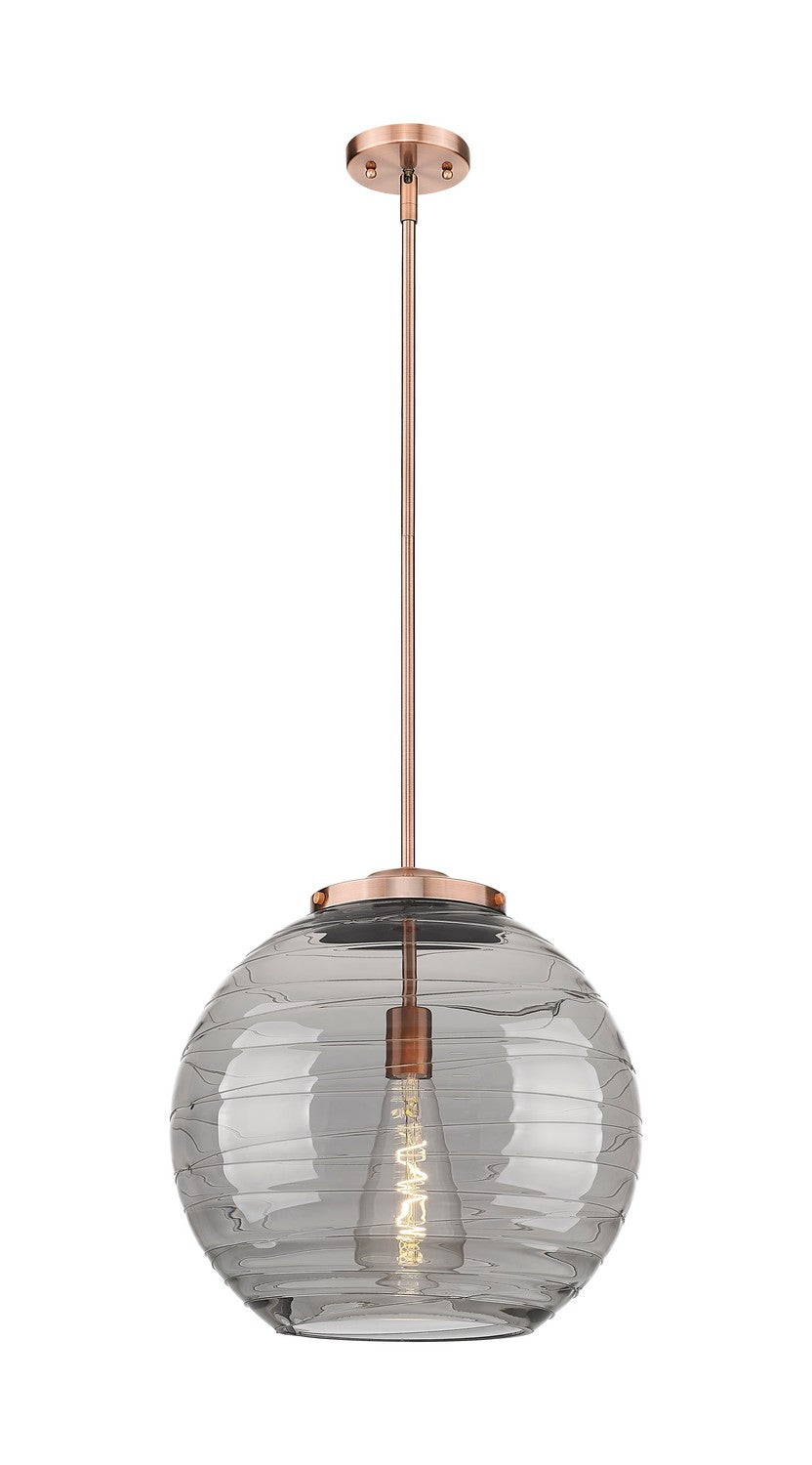 Innovations Ballston 221-1S-AC-G1213-16SM Pendant Light - Antique Copper