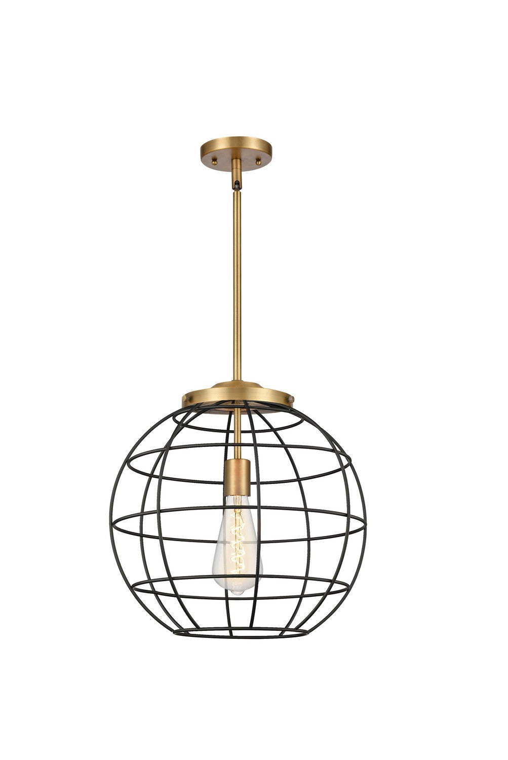 Innovations Essex 221-1S-BB-CE-16-BK Pendant Light - Brushed Brass