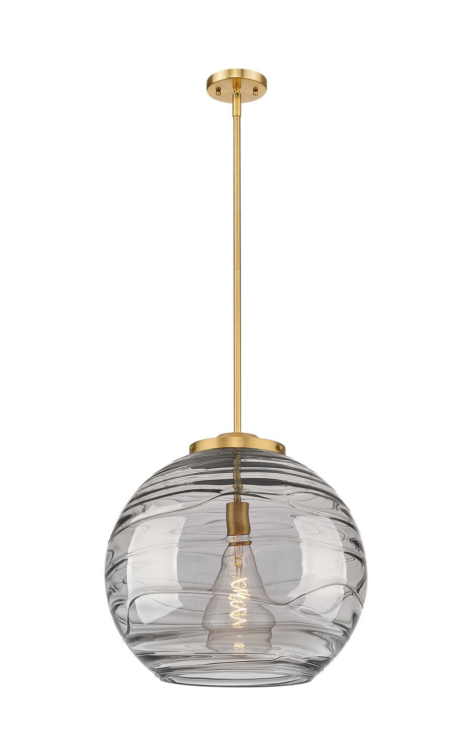 Innovations Ballston 221-1S-BB-G1213-18SM Pendant Light - Brushed Brass