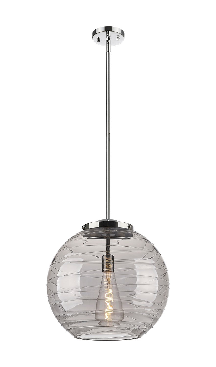 Innovations Ballston 221-1S-PC-G1213-16SM Pendant Light - Polished Chrome