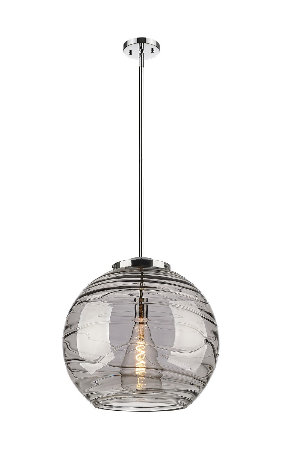 Innovations Ballston 221-1S-PC-G1213-18SM Pendant Light - Polished Chrome