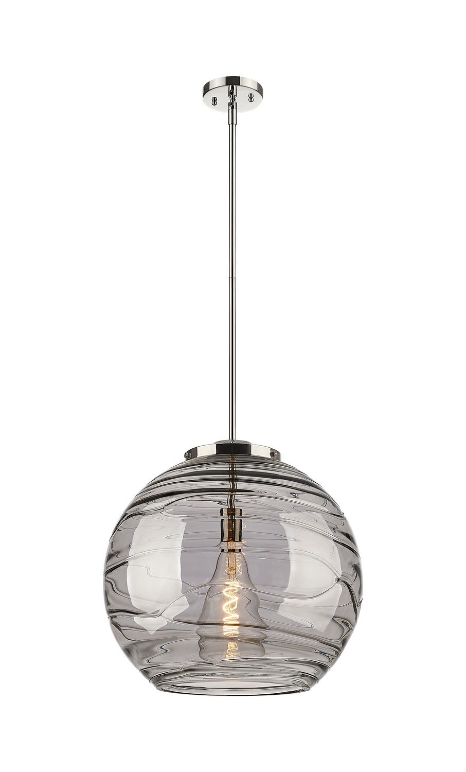 Innovations Ballston 221-1S-PN-G1213-18SM Pendant Light - Polished Nickel