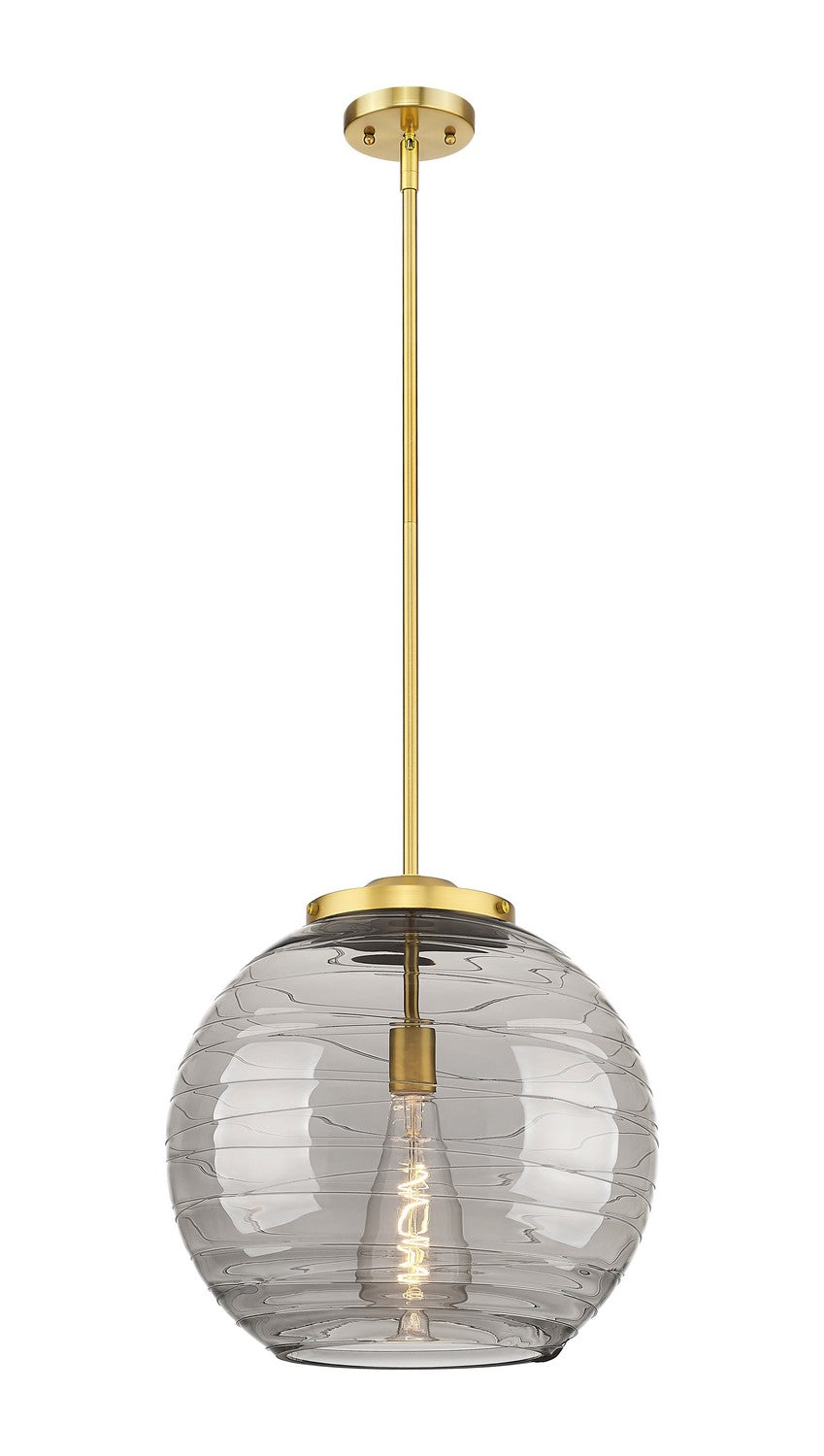 Innovations Ballston 221-1S-SG-G1213-16SM Pendant Light - Satin Gold