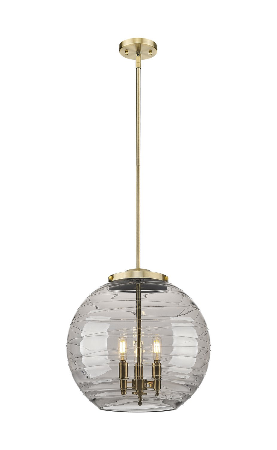 Innovations Ballston 221-3S-AB-G1213-16SM Pendant Light - Antique Brass