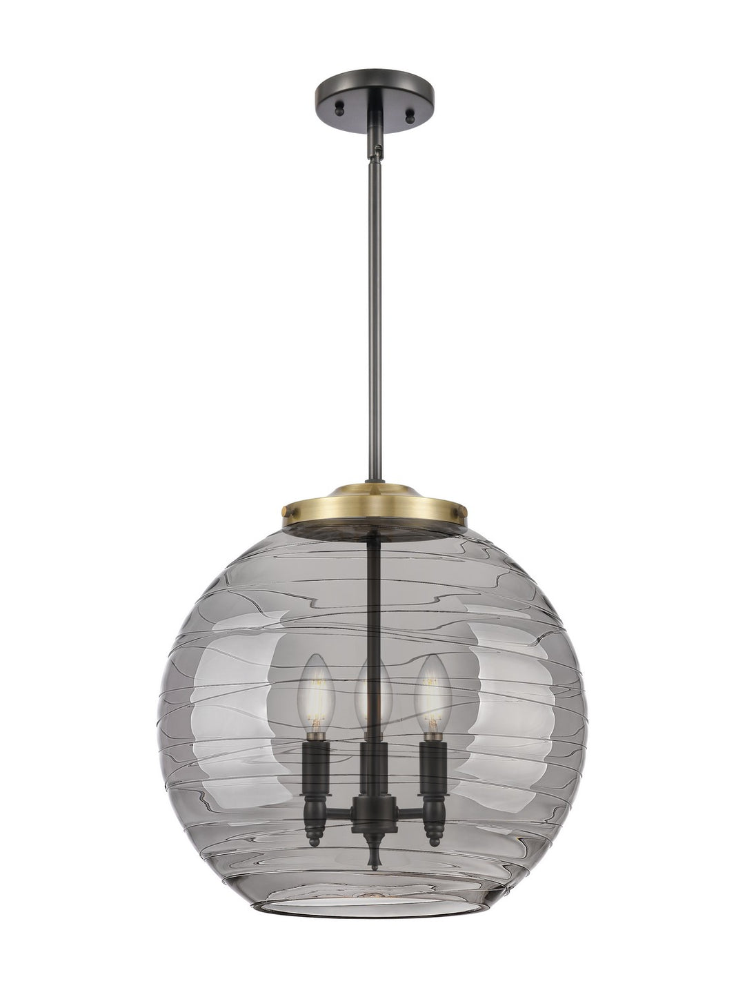 Innovations Ballston 221-3S-BAB-G1213-16SM Pendant Light - Black Antique Brass