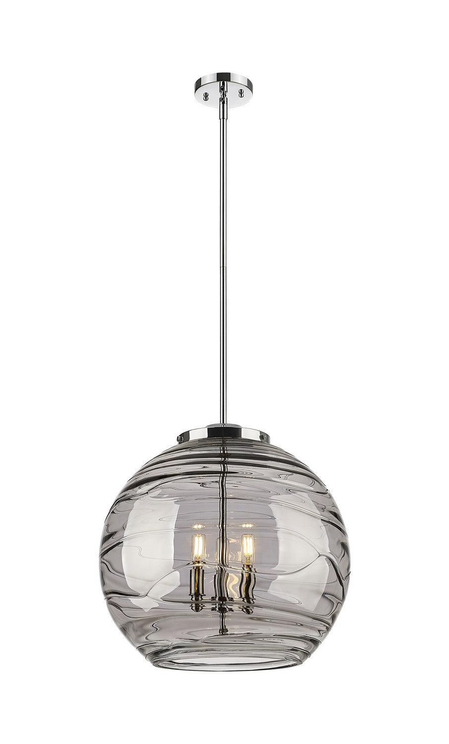 Innovations Ballston 221-3S-PC-G1213-18SM Pendant Light - Polished Chrome