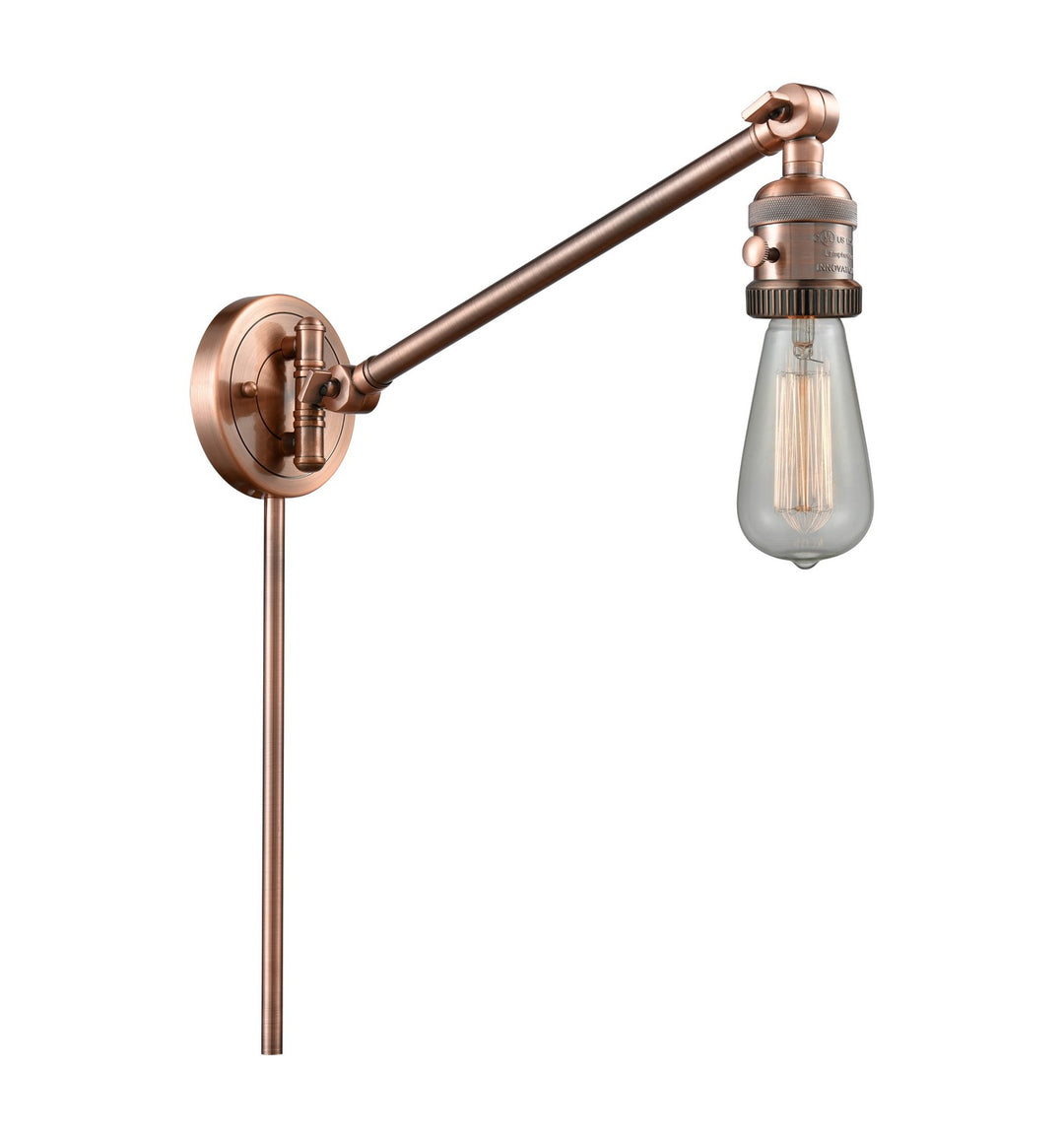 Innovations Lighting 237-AC  Franklin Restoration Lamp Antique Copper