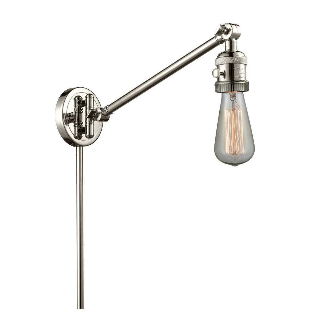 Innovations Lighting 237-PN  Franklin Restoration Lamp Polished Nickel