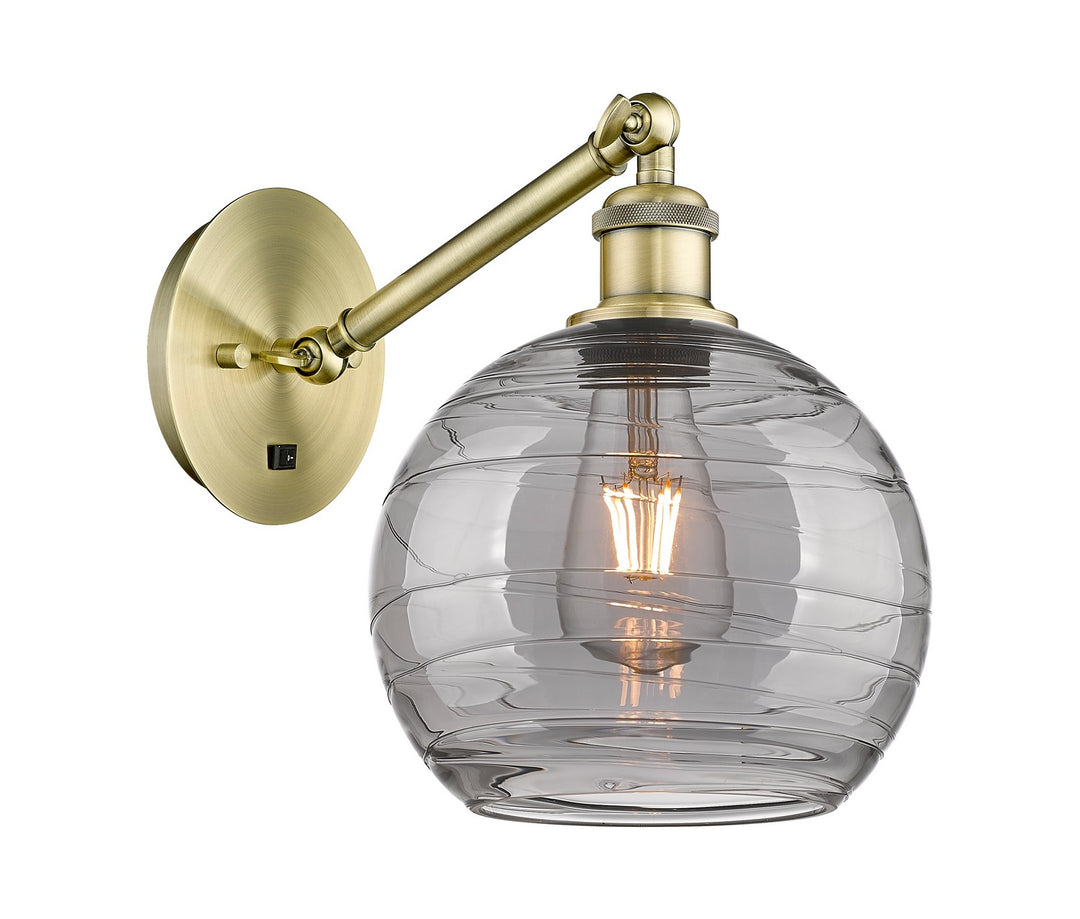 Innovations Ballston 317-1W-AB-G1213-8SM Wall Sconce Light - Antique Brass