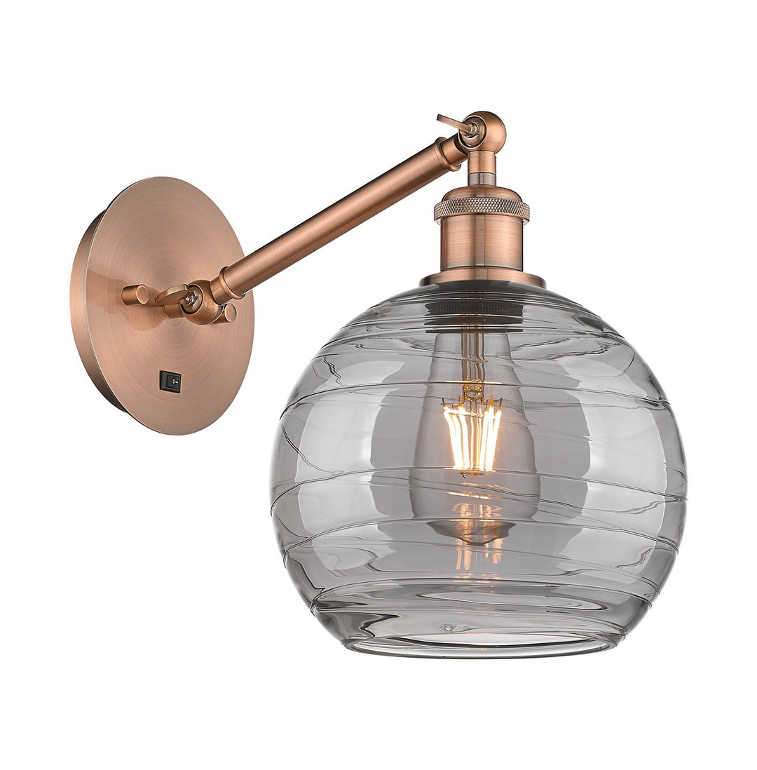 Innovations Ballston 317-1W-AC-G1213-8SM Wall Sconce Light - Antique Copper