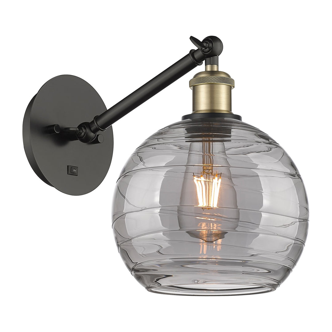 Innovations Ballston 317-1W-BAB-G1213-8SM Wall Sconce Light - Black Antique Brass
