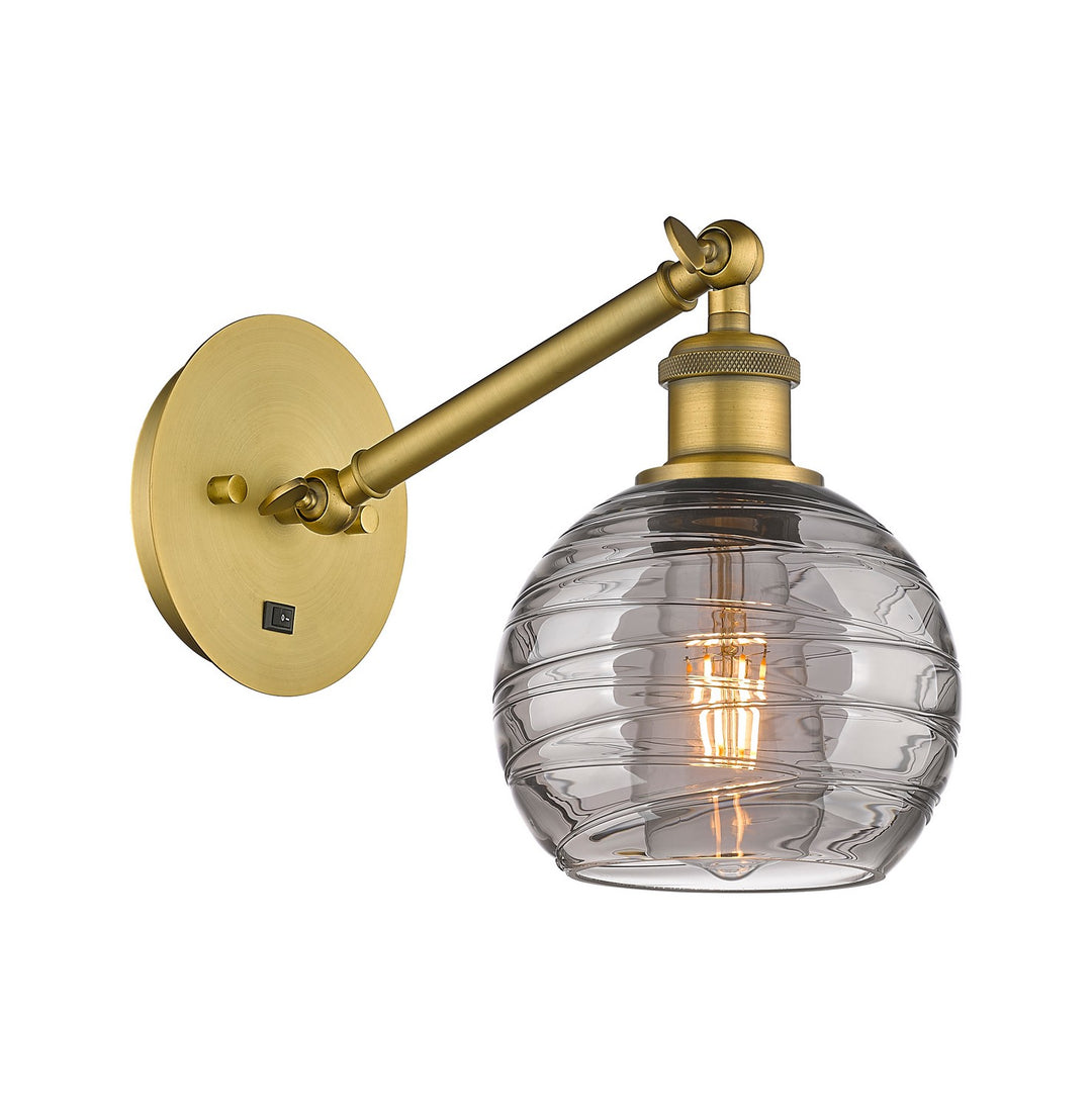 Innovations Ballston 317-1W-BB-G1213-6SM Wall Sconce Light - Brushed Brass