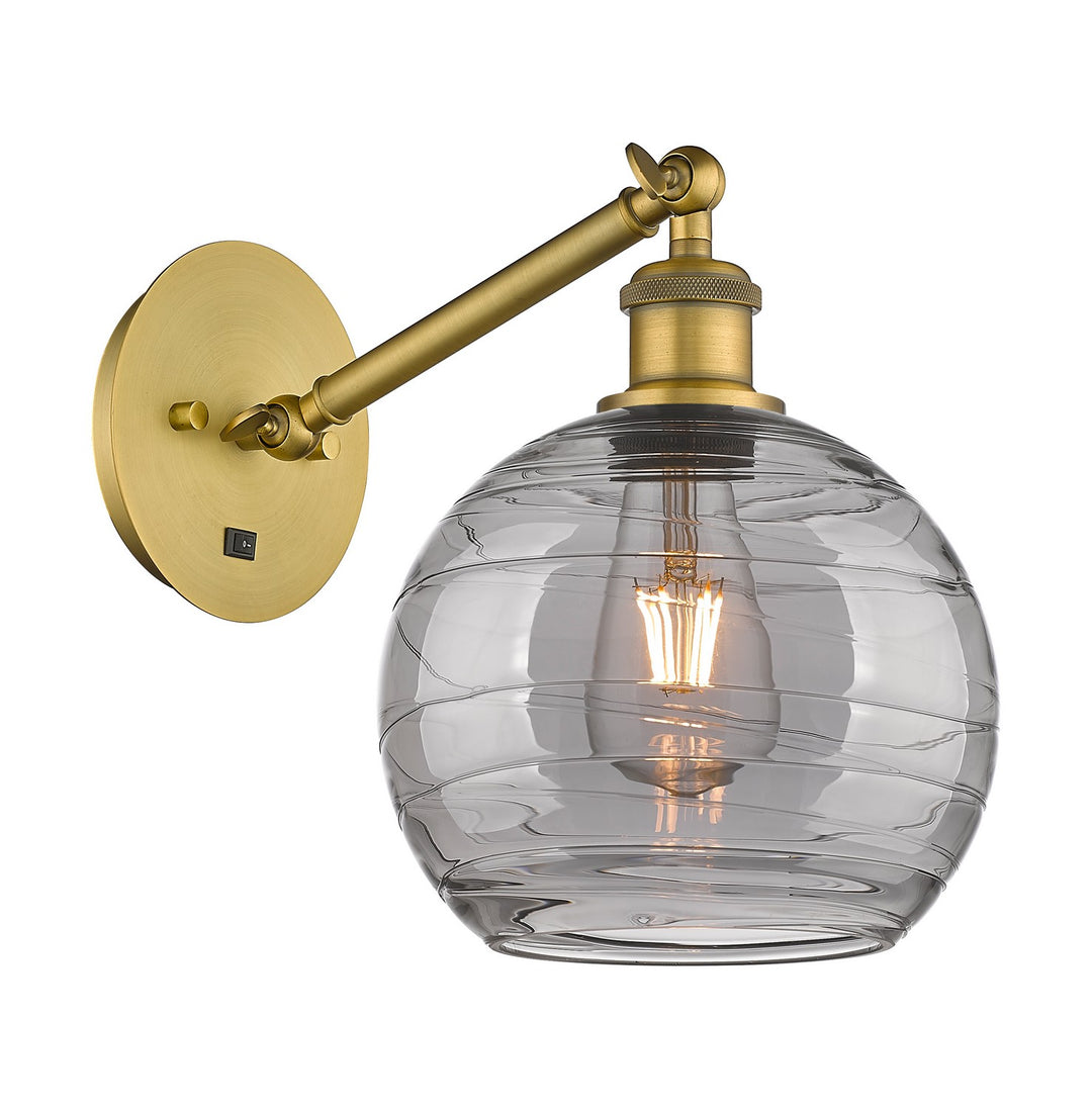 Innovations Ballston 317-1W-BB-G1213-8SM Wall Sconce Light - Brushed Brass